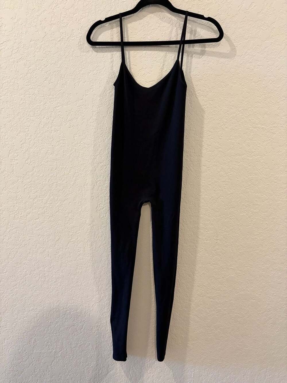 Free People Movement Hot Shot Ribbed Cami Jumpsuit Black